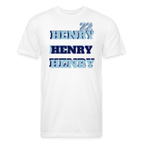 HENRY Fitted Cotton/Poly T-Shirt - white