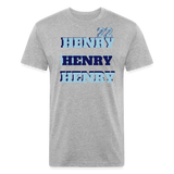 HENRY Fitted Cotton/Poly T-Shirt - heather gray