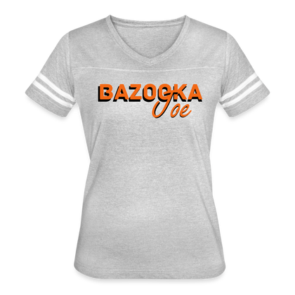Women’s Bazooka Joe Vintage Sport T-Shirt - heather gray/white