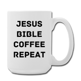 Jesus Coffee Mug 15 oz - white